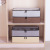 Washable Multifunctional Fabric Transparent Shoe Box Underwear Cotton and Linen Storage Box Bottom Shoes Storage Box