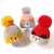 Autumn and Winter Thickening Warm and Cute Fluffy Ball Cap Fashion Cartoon Woolen Cap Boys and Girls Knitted Hat Fashion