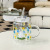 Korean Ins Style Glass Good-looking Household Cute Big Belly Breakfast Clear Water Cup Gift Wholesale Mug