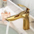 Black and Golden Basin Faucet Wash Basin Faucet Single Hole Hot and Cold Faucet Table Basin Bathroom Cabinet Basin Faucet