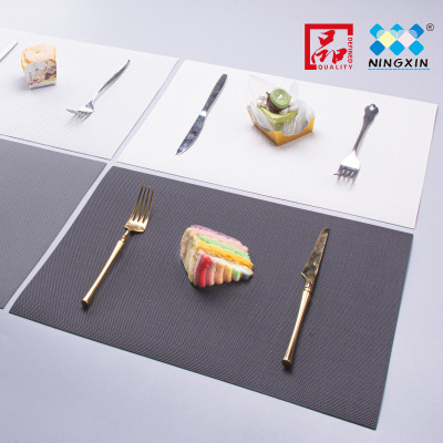 Ningxin Nordic Style Pp Food Grade Placemat Heat Proof Mat Waterproof Oil-Proof Table Mat Western-Style Placemat Hotel Lfgb Test