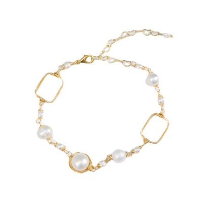 Yunyi Handmade Original Natural Freshwater Pearl Bracelet Vintage and Little Fresh in Stock Wholesale