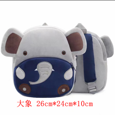 Toddler Plush School Bag Cute Boy and Girl Cartoon Plush Backpack Kindergarten Baby's Backpack