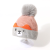 Autumn and Winter Thickening Warm and Cute Fluffy Ball Cap Fashion Cartoon Woolen Cap Boys and Girls Knitted Hat Fashion