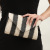 Products in Stock New Cross-Border Foreign Trade Straw Bag Striped V-Shaped Banquet Beach Vacation Crossbody Clutch Evening Wear Dinner Bag