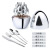 Heart Mirror Egg Stainless Steel Tableware 24-Piece Set Western Food Knife, Fork and Spoon Suit Egg Tableware Party Gathering Gift Giving Presents