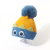 Autumn and Winter Thickening Warm and Cute Fluffy Ball Cap Fashion Cartoon Woolen Cap Boys and Girls Knitted Hat Fashion