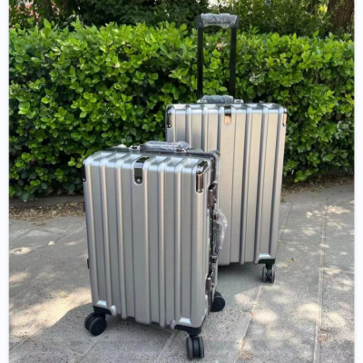 Wholesale Luggage Large Capacity 24-Inch Fashion Aluminium Frame Luggage Travel Boarding Bag 200,000-Way Wheel Luggage