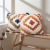 Bohemian Decoration Pillow Cover Geometric Pattern Color Tufted Tassel Lumbar Support Pillow B & B Bed Cushion for Leaning on Couch Pillow