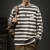 Striped Sweater Men 'S Spring And Autumn Trendy Casual Top Clothes Boys 2022 Autumn New Round Neck Long Sleeve T-shirt