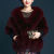 Winter Bride Faux Fur Coat Shawl Cape Cheongsam Wedding Cape Women's Outer Wear Warm Top Imitation Fox Fur