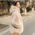 Korean Style New Rex Rabbit Fur Thickened Long Section Hooded Furry Coat Imitation Fur Coat Women's Foreign Trade