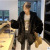 Korean Style New Rex Rabbit Fur Thickened Long Section Hooded Furry Coat Imitation Fur Coat Women's Foreign Trade