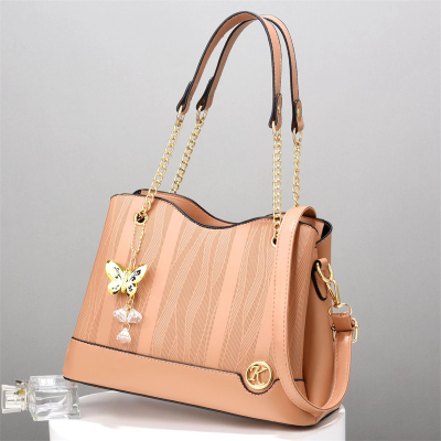 Wood Pattern Butterfly Ornaments Factory Direct Sales Trendy Women's Bags Shoulder Bag One Piece Dropshipping 15678