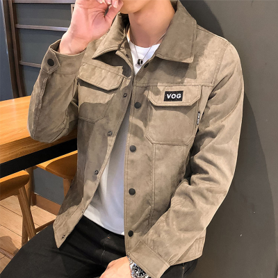 Coat Men 'S Spring And Autumn 2022 New Casual Fall Clothing Clothes Men 'S Autumn And Winter Fleece-Lined Fashion Brand Workwear Jacket