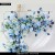 Wedding Props Emulational Flower and Silk Flower Blue Color Arch Floral Outdoor Lawn Wedding Ornament Furnishing Decorative Fake Flower