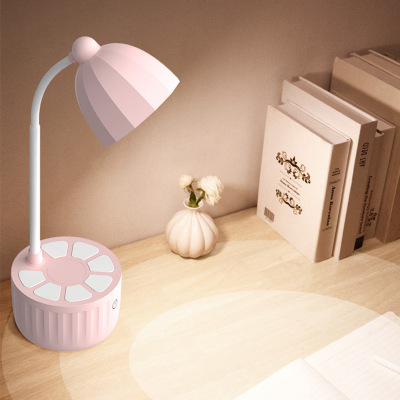 Color Simple Led Eye-Protection Lamp Lighting Reading Children Learning Creative Cartoon Desk Lamp USB Charging Small Night Lamp K