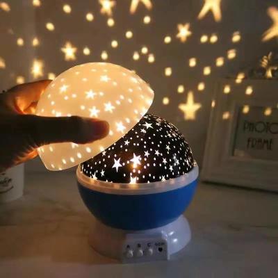 Cross-Border E-Commerce Products Dream Rotating Starry Sky Projection Lamp Bedroom Baby Sleeping Starry Small Night Lamp