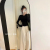 Name: Trendy Australian Velvet Wide-Leg Pants
Brand: Motie Post
Color: Ink Black Smoky Gray