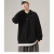 Polo Collar Sweater Men's Spring and Autumn Fashion Brand American High Street Loose Long Sleeve Top Boys Autumn Heavy Fashion Simple