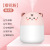 2022 New Cute Pet Cartoon Desktop Cute Cat Cute Tiger Humidifier with Seven-Color Atmosphere Small Night Lamp Printable Logo