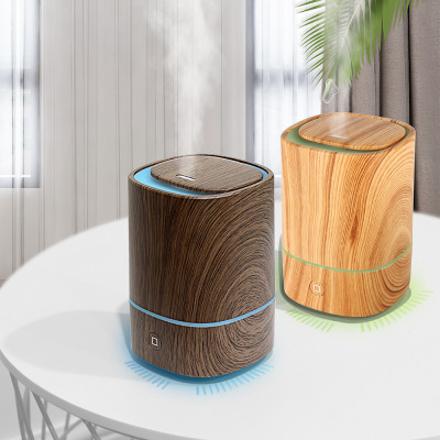 Factory Direct Sales New L10 Wood Grain Aroma Diffuser Home Car Ultrasonic Humidifier USB Automatic Spray Ultrasonic Aroma Diffuser