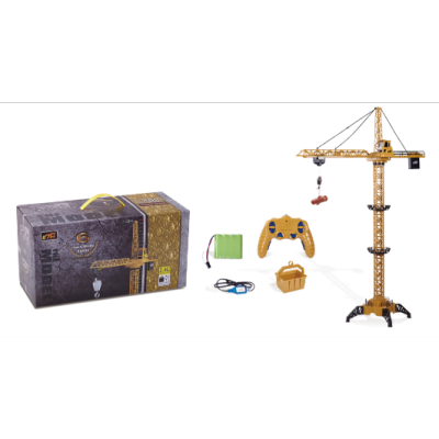 Cross-Border Children's 2.4G Wireless Remote Control Crane Flash Large Engineering Crane Excavator Engineering Toy Series