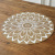 PVC Textilene Placemat Waterproof and Oil-Proof Dining Table Coasters Modern Minimalist Western-Style Placemat round Anti-Scalding Table Mat