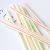 Disposable Color Elbow Plastic Straw Lengthened Flexible Juice Drink Milk Tea Straw 100 Pieces