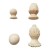 Solid Wood Ball Stair Armrest Column Beech Ball Bed Ornament Furniture Car Wood Carving Decoration Accessories Stair Handrail