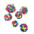 Cat and dog toys Pet toys TPR sound rainbow ball dog and cat colorful woven bell ball manufacturers spot