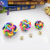 Cat and dog toys Pet toys TPR sound rainbow ball dog and cat colorful woven bell ball manufacturers spot