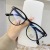 New Transparent Anti-Blue Ray Plain Glasses Men's and Women's Trendy MIUI Myopia Student round Frame Glasses Plain Glasses Wholesale