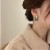 South Korea Dongdaemun Sterling Silver Needle Niche Design Drip Glazed Series Geometric Ear Studs Simple Internet-Famous Versatile Earrings Women