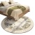 French Entry Lux Bedroom Bedside Bed Front round Carpet Dressing Table Cloakroom Living Room Absorbent Non-Slip Mat Can Be Fixed
