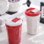 New Drink Ceramic Cup Octagonal Coffee Cup Straw Cup