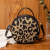 Cross-Border Bag for Women 2022 Autumn and Winter New Women's One Shoulder Leopard Print Bag Crossbody Fashion round Bag Fashion Special-Interest Women's Bag