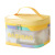Square Colorful PVC Travel Cosmetic Bag Makeup Bag Transparent Large Capacity Portable Toiletry Bag Cosmetics Toiletries Storage Bag
