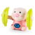 Baby Tumbling Pig Toy Children's Electric Luminous Pig Tumbling Bucket Baby Head up Practice Crawling Toy