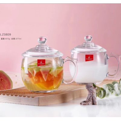 High-Profile Figure Blinkmax Boutique Tea Maker Cup Glass Mug Handle Drinking Cup Teacup Milk Cup Drink Cup