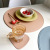 Imitation Leather Placemat Cross-Border PVC Pad Nordic Style 38cm round Placemat Hotel Creative Edge Pressing Plate Mat Placemat Coaster