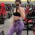 Tie-Dyed Exercise Workout Pants Women 'S High Waist Peach Hip Lifting Seamless Outerwear Jacquard Running Fitness Yoga Pants Autumn And Winter