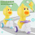Press Small Yellow Duck Motorcycle Press Forward Cute Duck Toy Car TikTok Hot Sale Children's Toy Stall