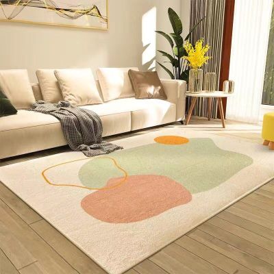 Modern Minimalist Cashmere-like Carpet Home Bedroom Living Room Fully Covered Bedside Blanket Thickened Floor Mat Bay Window Blanket