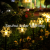 Amazon Solar Ground Lamp Snowflake Light Pentagram Christmas Lights Crutch LED Outdoor Lawn Lamp Decoration