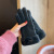 Cashmere Gloves Winter Women's Ins Cute Driving Cycling Warm-Keeping and Cold-Proof Fleece-Lined Windproof Autumn and Winter Overcoat Gloves