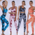 European and American Gym Running Yoga Clothes Gradient Tie-Dye Slimming Beauty Back Quick-Drying Fitness Seamless Sports Suit Summer