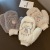 Preppy Style Cute Cartoon Bear Strawberry Winter Riding Cold-Proof Windproof Fleece Plush Halter Warm Gloves