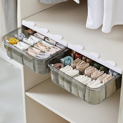 Drawer Underwear Storage Box Socks Panties Paste Artifact Put Underwear Compartment Wardrobe Home Bra Finishing