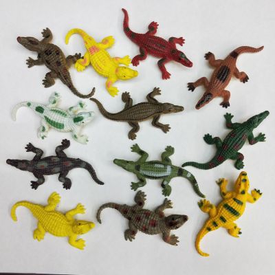 Low Price Supply Factory Direct Sales Plastic Simulated Crocodile Model Whole Toy Children's Cognitive Science and Education Sand Table Decoration